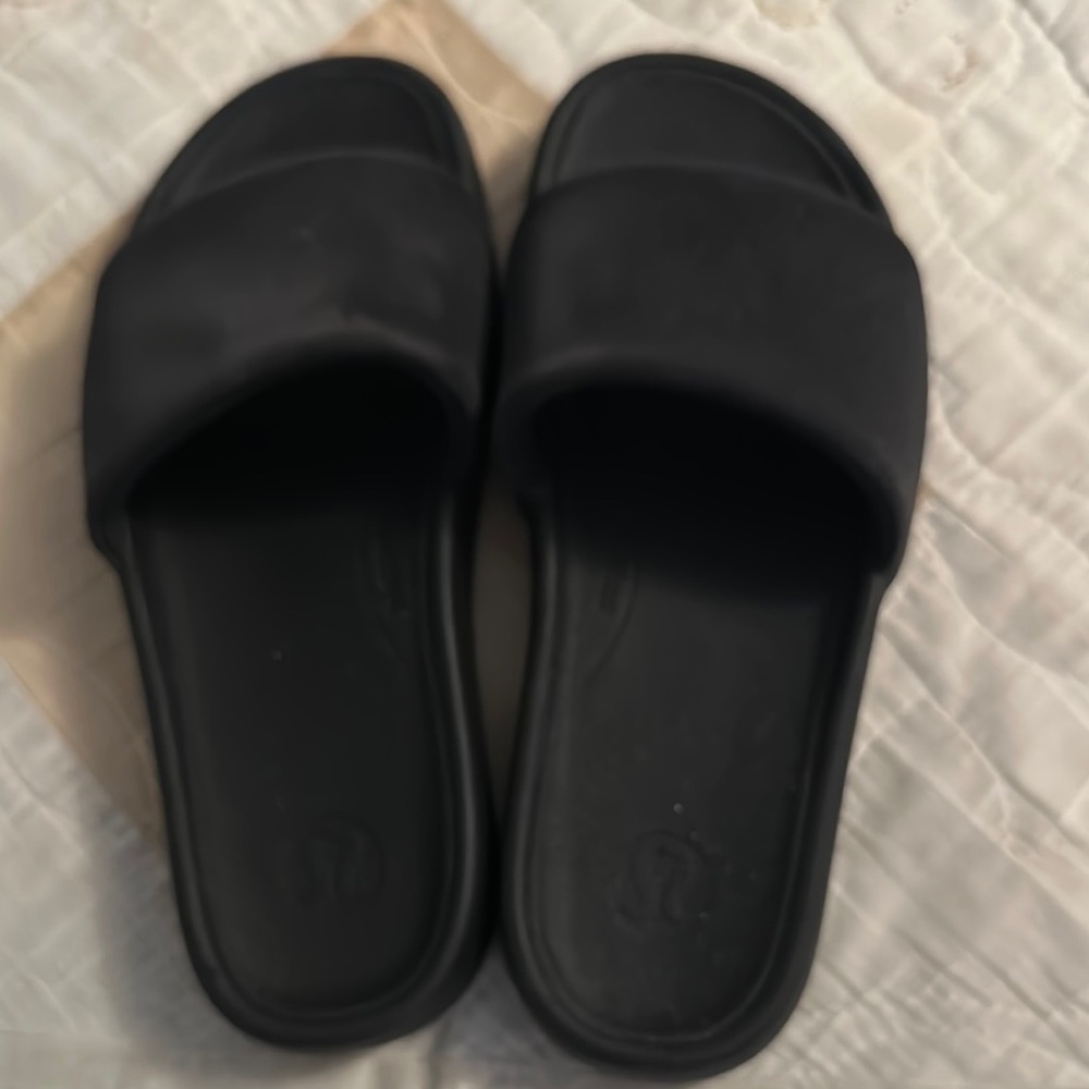 lululemon athletica Black Slippers